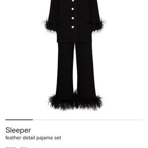 Sleeper Black Feather Pajama Set